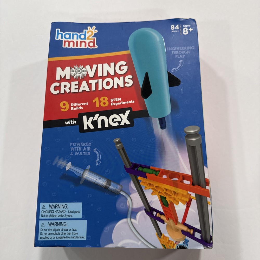 hand2mind Moving Creations with K'NEX Book/Building Kit STEM Science Complete