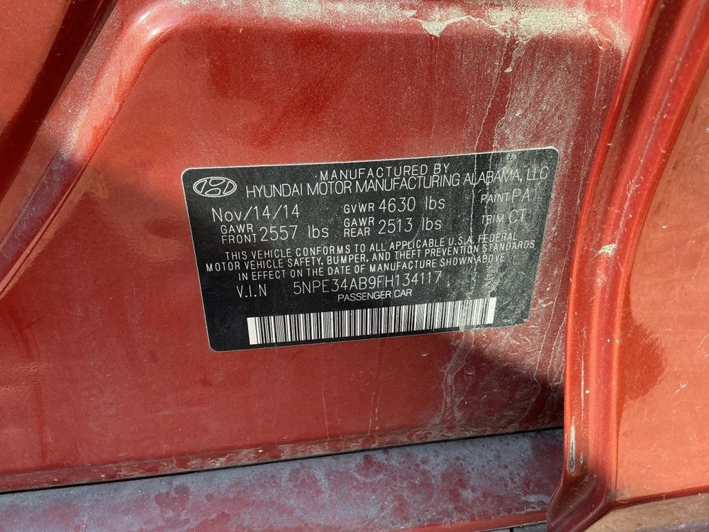 SONATA 2015 Headrest 861709