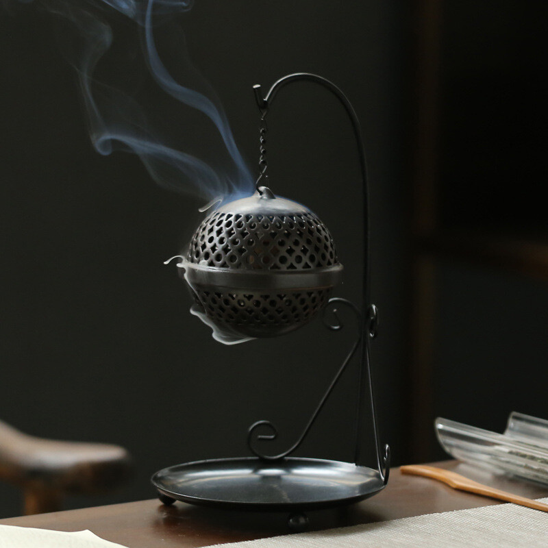 Creative Retro Iron Frame Incense Burner Backflow Incense Burner Holder
