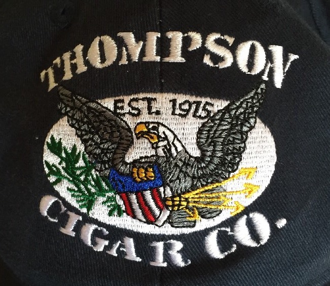 Thompson Cigar Company Black Cap Hat Adjustable