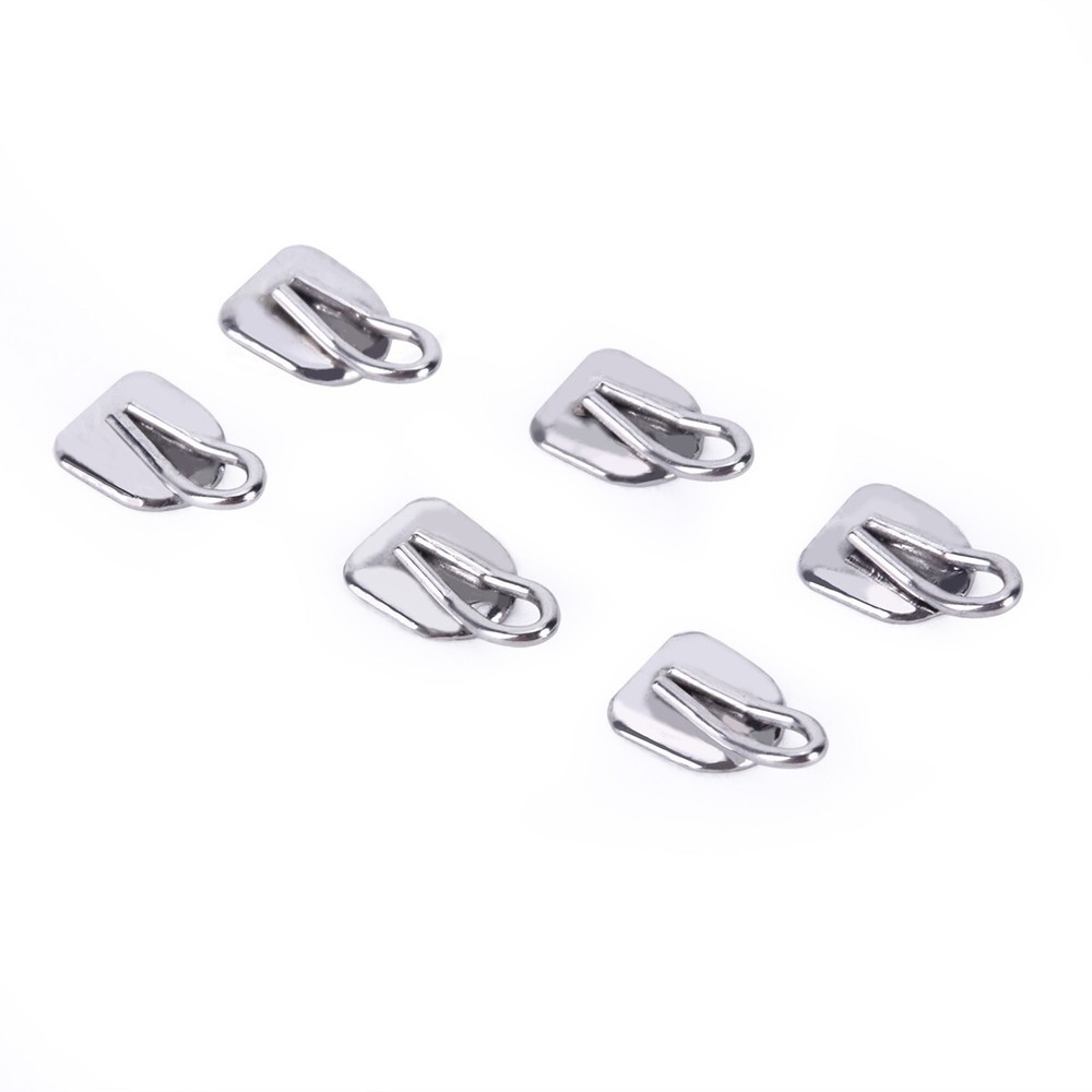 10pcs Orthodontic Lingual Buttons With Traction Hook Dental Rectangular AZDENT