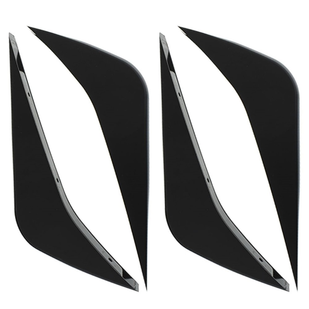 Black Rear Bumper Air Diffuser Fin Kit for Corvette C7 2014-2019