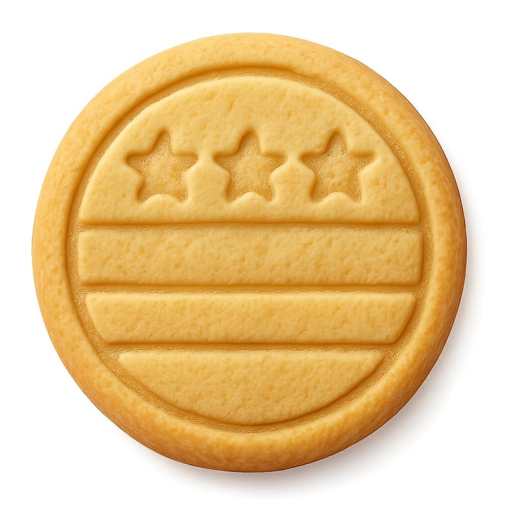 Vote Button Cookie Cutter & Stamp - 4x4