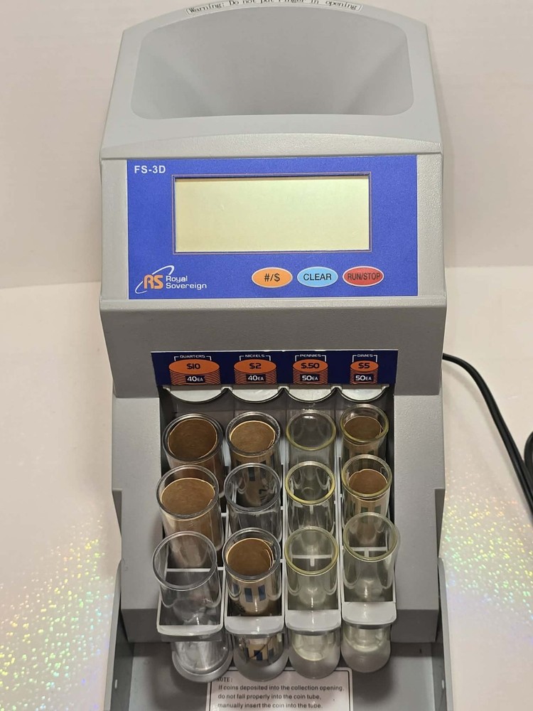 Royal Sovereign FS-3D Fast Sort Automatic Digital Coin Sorter - TESTED Euc