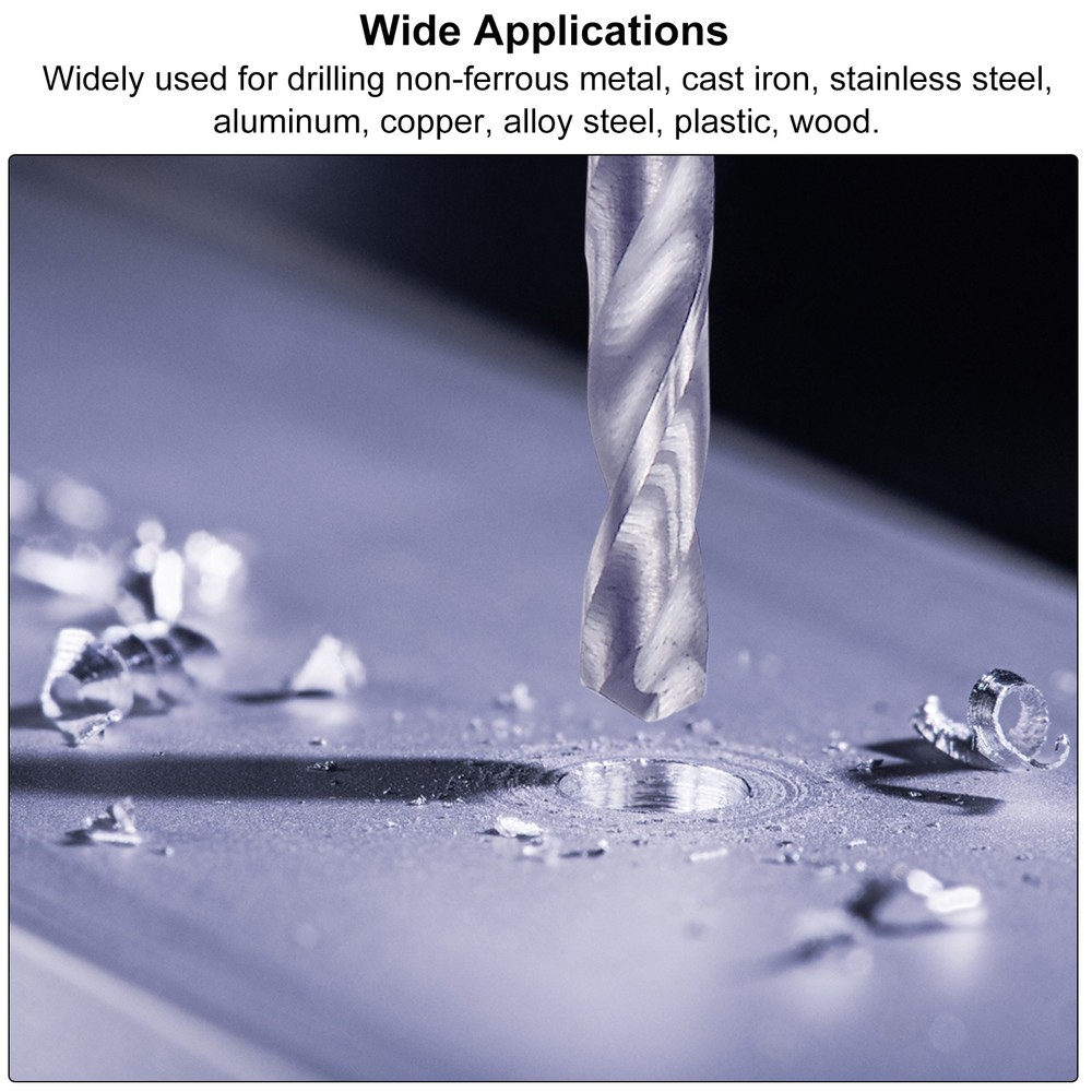 4 Pcs 4mm Solid Carbide Drill Bits Straight Shank Jobber Drill Bits for Drilling