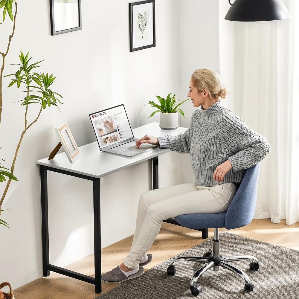 32 in Small Computer Desk for Home Office Modern Study Work Table Simple Style..