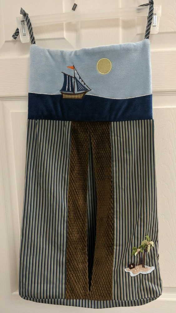 Nojo Blue Sailboat Crib 4PC Set