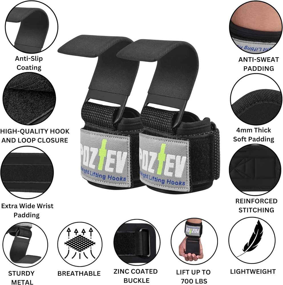 Powerlifting Hand Grips - Ideal for Pull-Ups