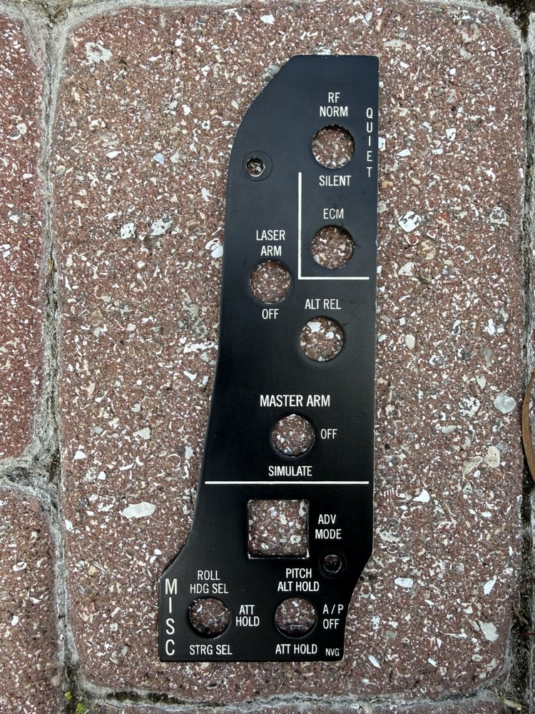 F-16 Misc Panel Simulator Sim Pit Viper