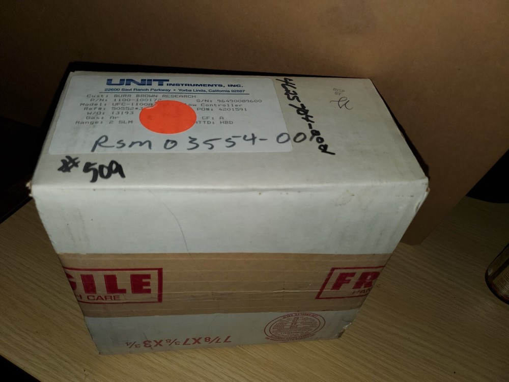 (New) UFC-1100 Unit Instruments Nitrogen Gas, 20 SCCM, Mass Flow Controller