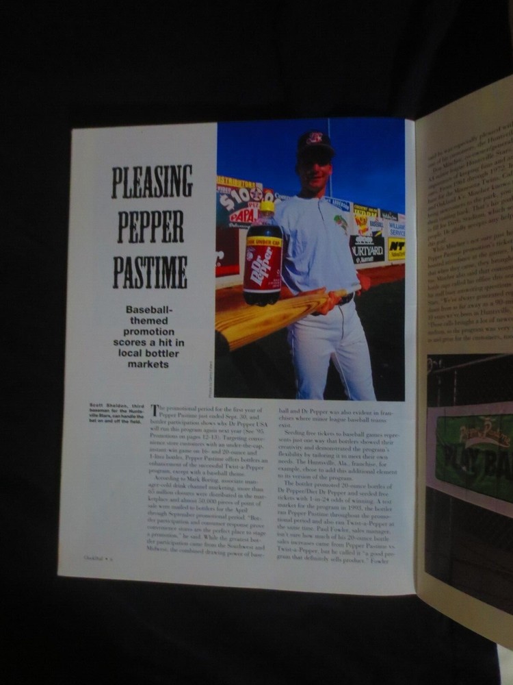DR PEPPER CLOCK DIAL FALL 1994 MAGAZINE