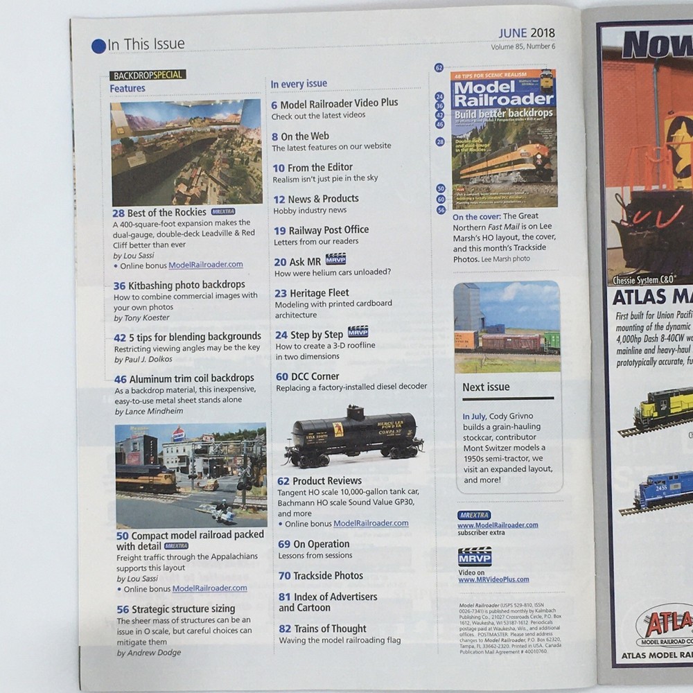 Model Railroader JUN 2018 Build Better Backdrops Replacing Factory DCC Decoder