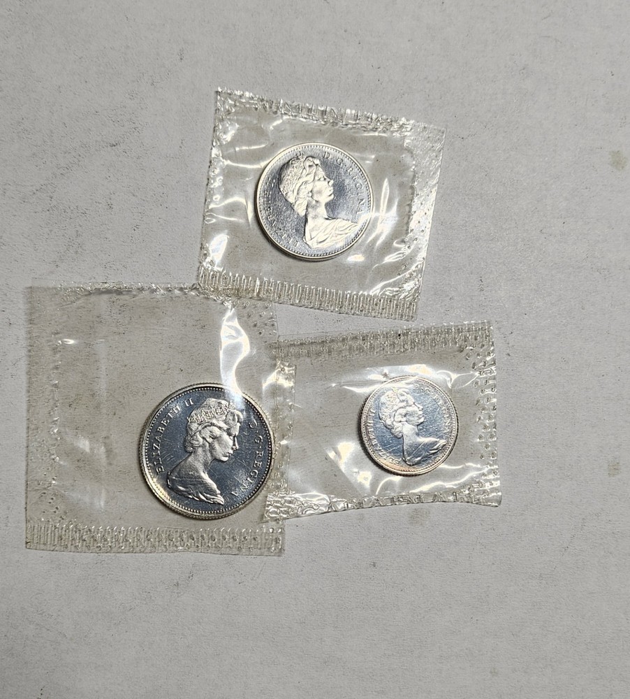 1967 Canada Quarter Dime Nickel