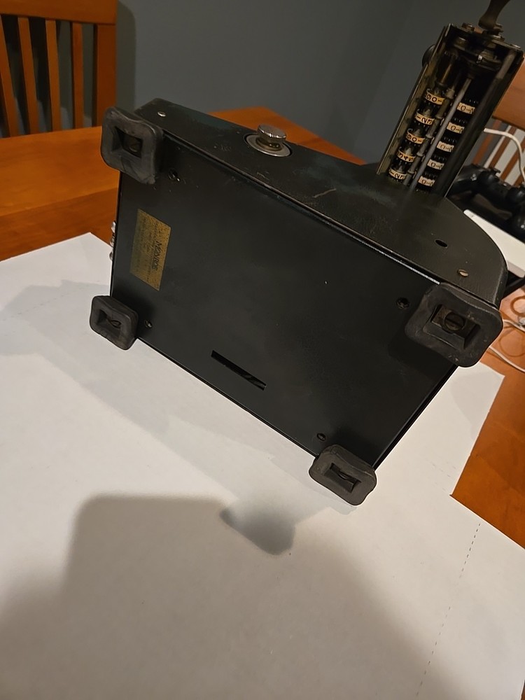 Monroe No 1 High Speed Adding Machine Calculator Electric Untested