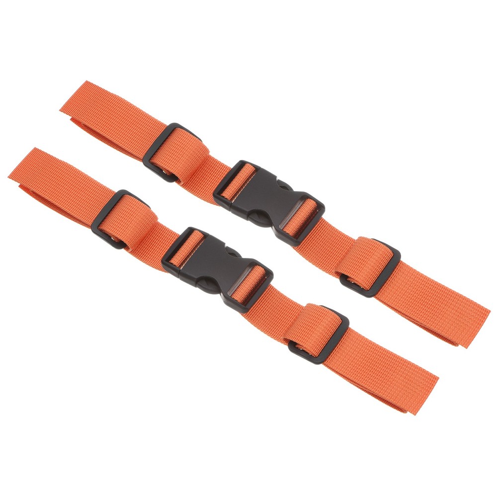 Backpack Chest Strap, 2 Pcs Adjustable Strap with Quick-Release Buckle, Orange
