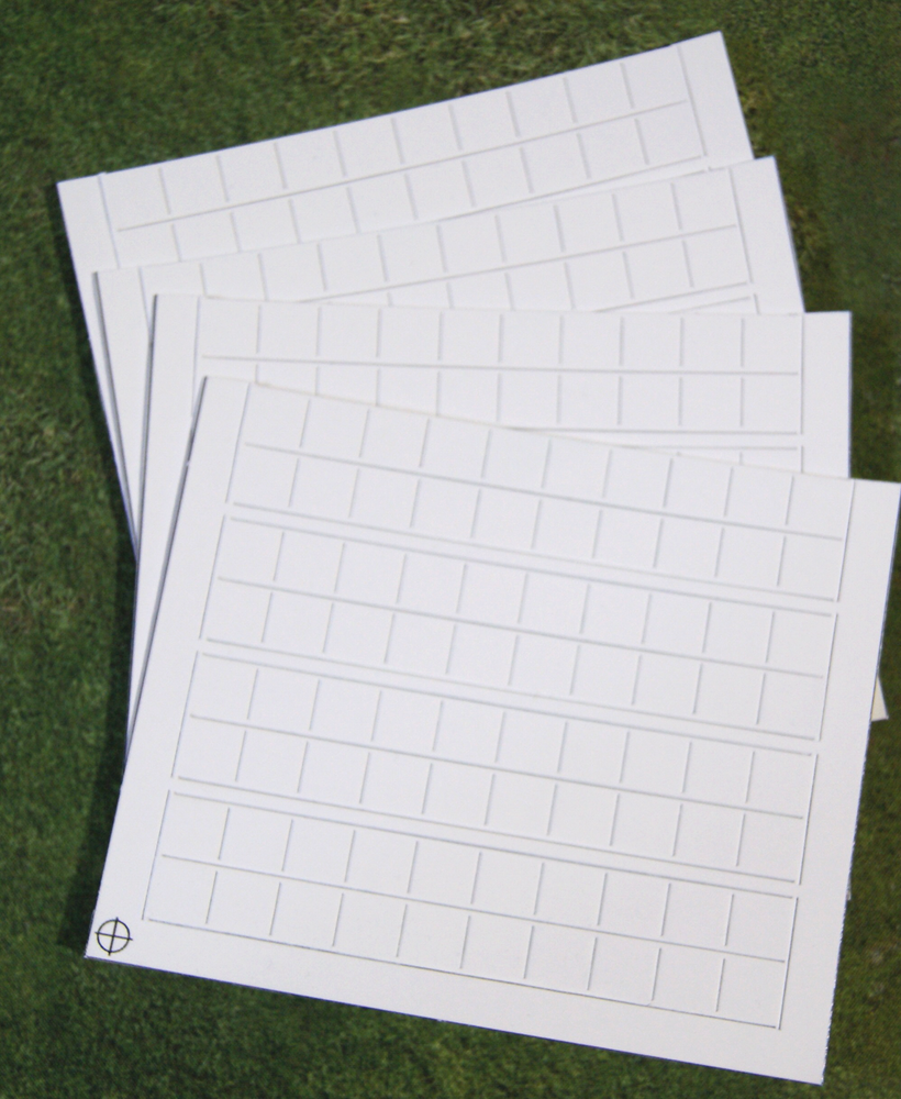 Half-inch Plain White Counters – Die-Cut
