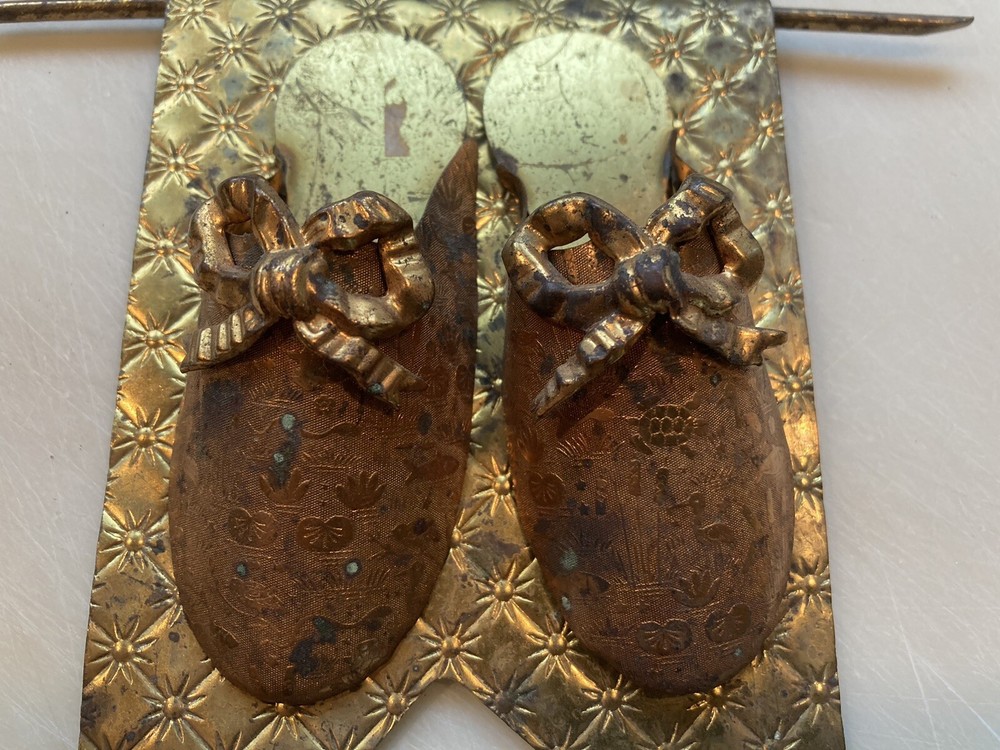 Antique Victorian Brass Match Holder