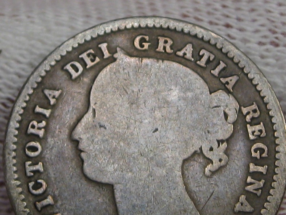 1871 Ten Cent 10¢ CANADA. #43
