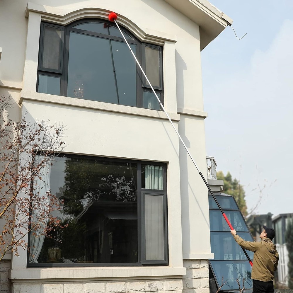 High Dusting Kit - Telescopic Pole & Microfiber Duster