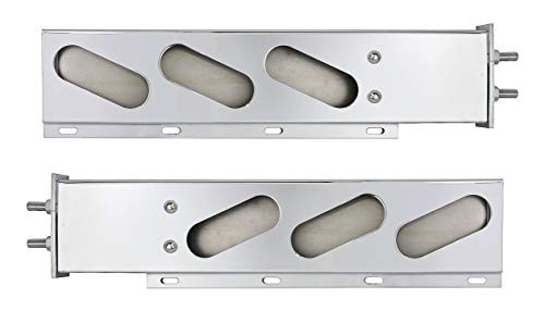 Chrome Mud Flap Hanger with Light Cut-Outs Spring Loaded 2.5" Bolt
