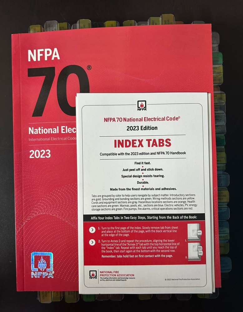 Tabbed & Highlighted : NFPA 70, National Electrical Code : 2023 Paperback