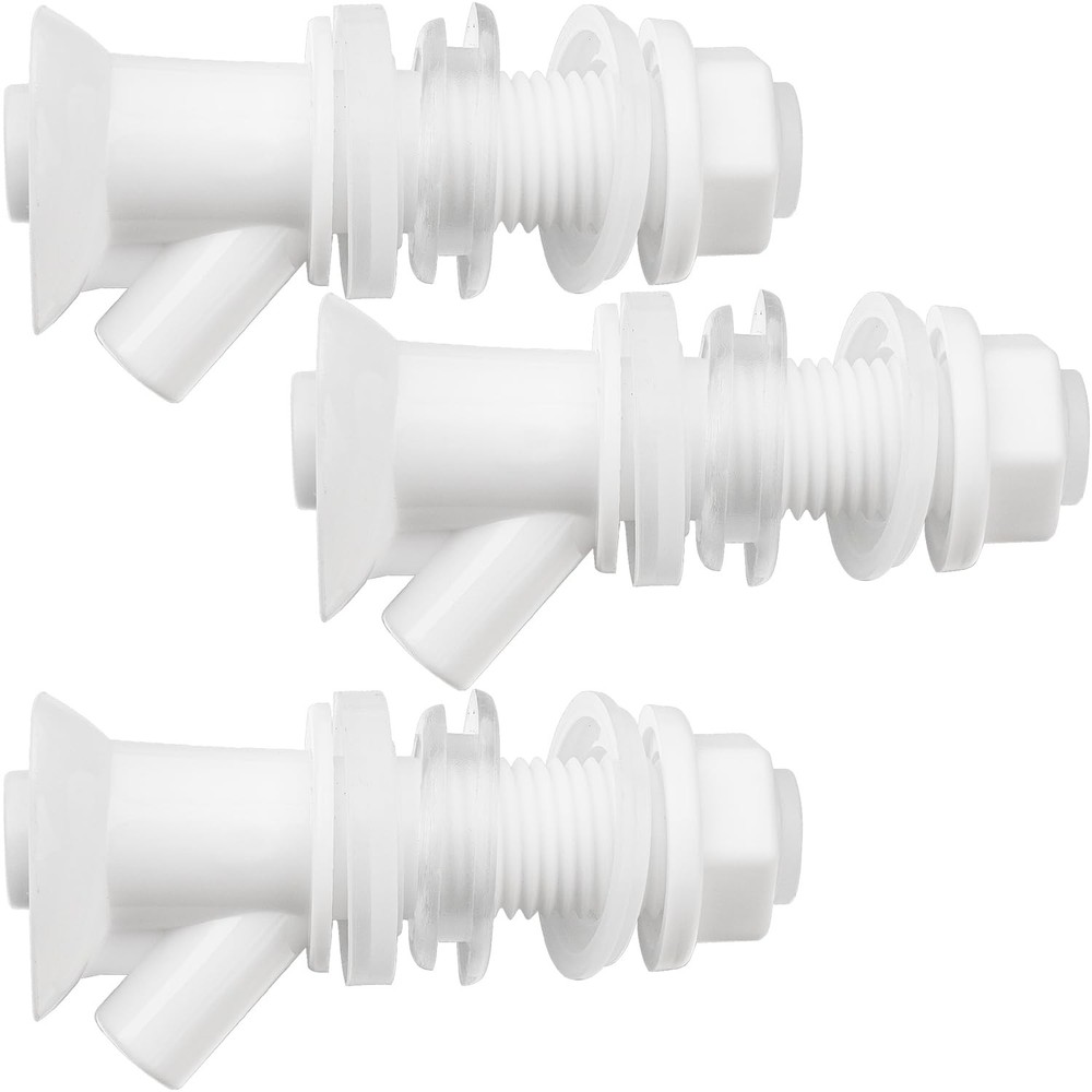 3 Pcs Push-Button Cooler Spigot Replacement, Compatible with Rubbermaid White