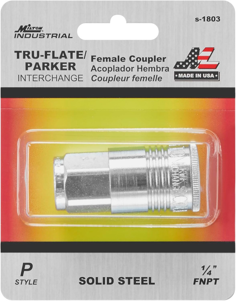 S-1803 1/4" FNPT P Style Coupler
