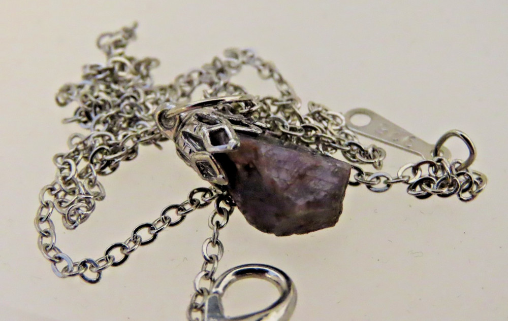 Natural Blue Sapphire Pendant RAW