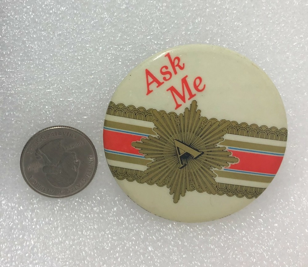Ask Me Button Pin