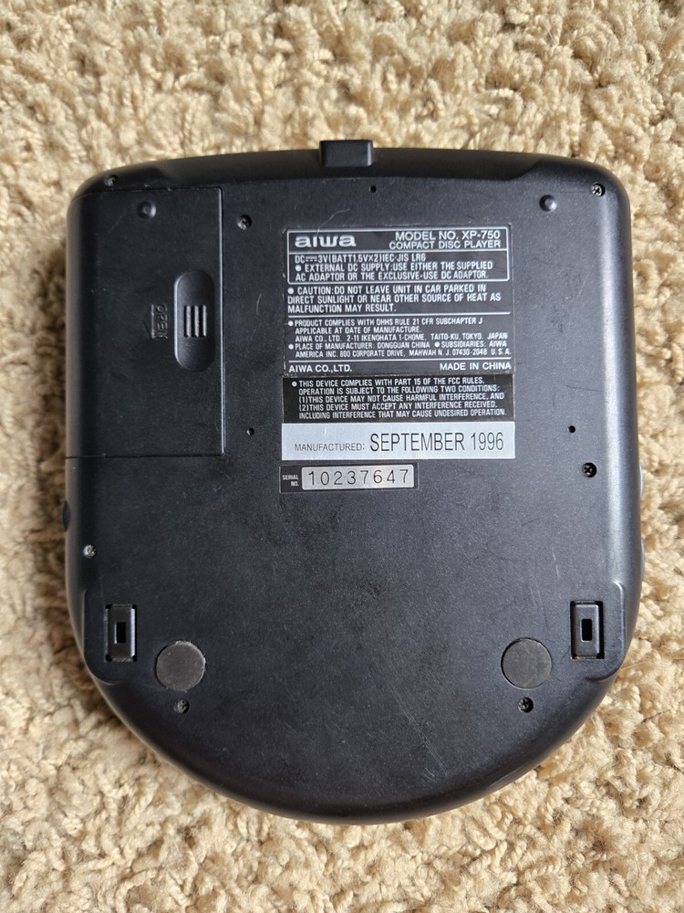 AIWA Compact Disc Player XP-750 Tested