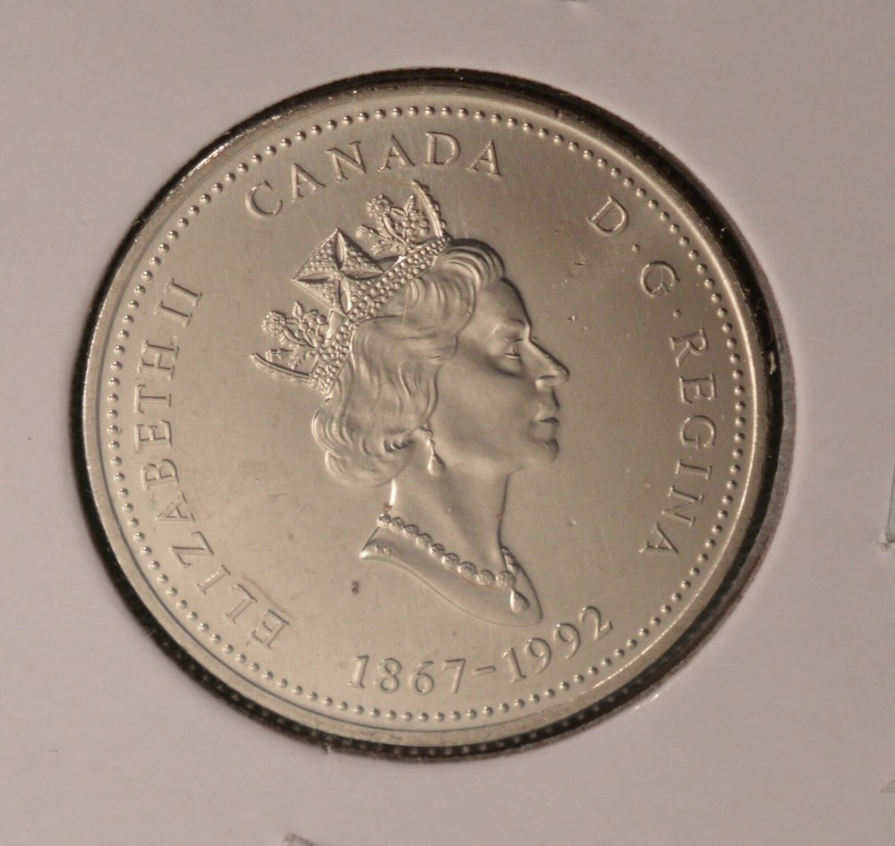 1992 Canada 25 Cents - NWT - Uncirculated from Original Mint Roll