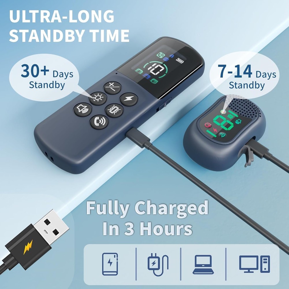 Dog Shock Collar 4900FT Dog Training Collar with Remote/Call Function/Light I...