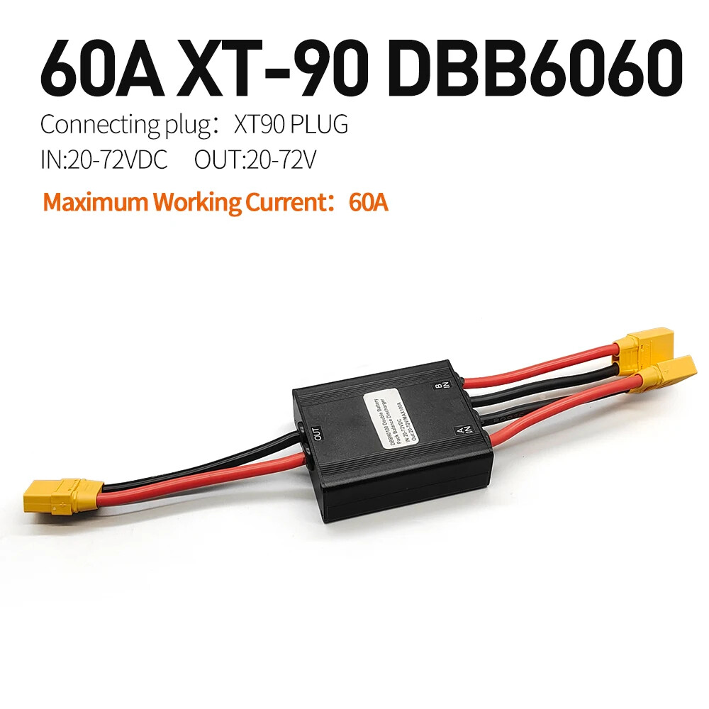 Double Battery Connection Adapter Switcher Module 20/30/40A E-bike 20V-72V