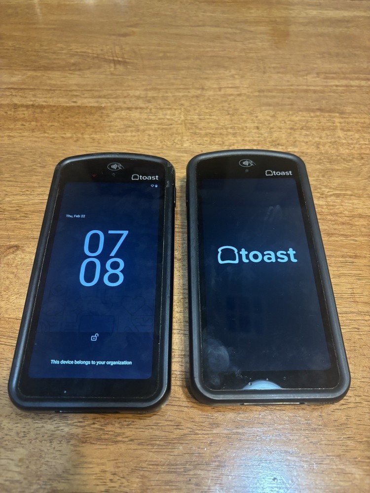 Two(2) Toast Flex POS Go 2 Handheld Tablet Mobile Computer Device - TG200