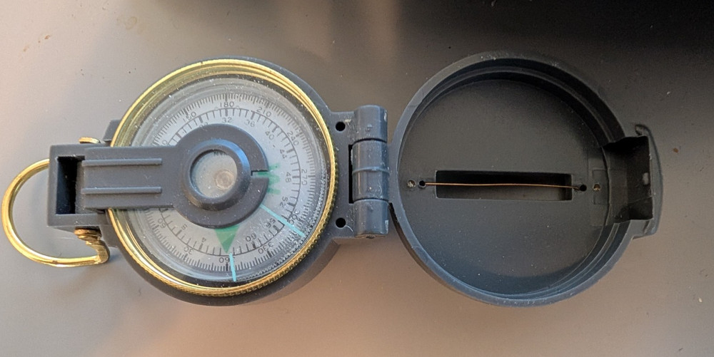 3 Used Lensatic Compasses