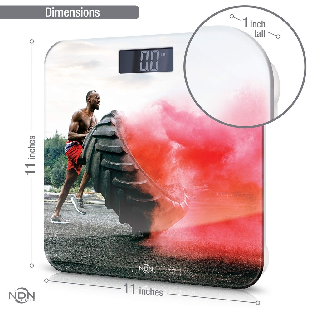 Digital Bathroom Scale Pink Tire