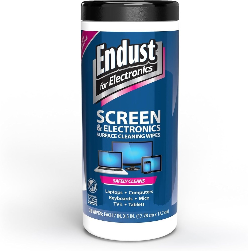 Pre-Moistened Screen & Surface Wipes - Quick Dry, 70 Count, Safe for Electronics