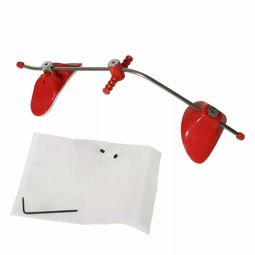 Dental Ortho Single Bar Adjustable Reverse-Pull Forward Pull Headgear Red/Blue
