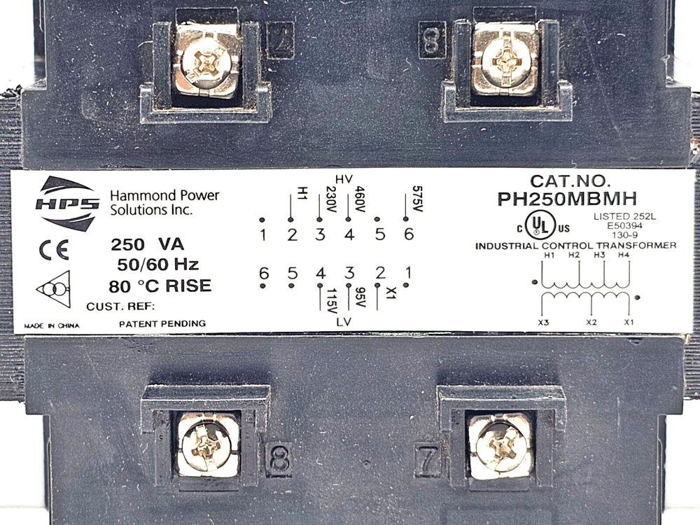 PH250MBMH HAMMOND POWER GENERAL PURPOSE TRANSFORMERS