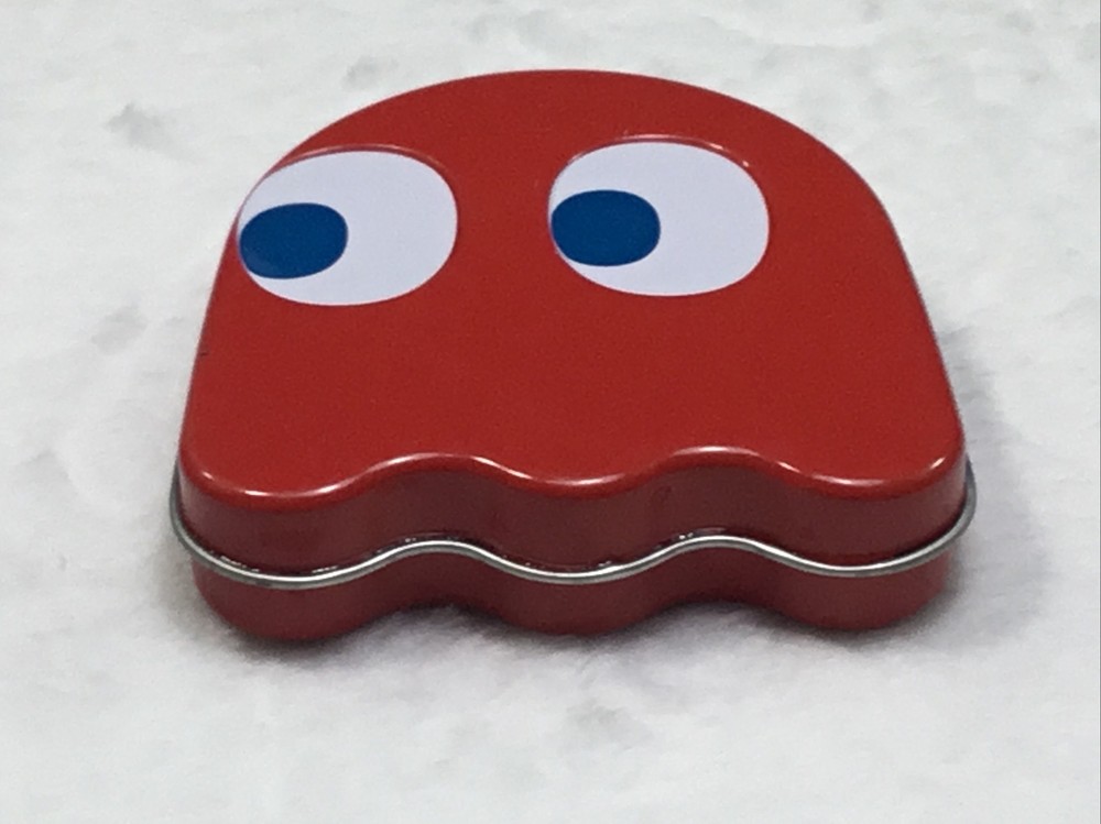 2011 Nampo Pac-Man Empty Red Blinky Candy Tin Container with Lid