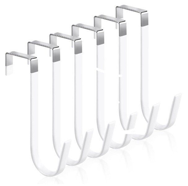 Romeda - 6 Pc Door Hooks - 5” x 1.5”