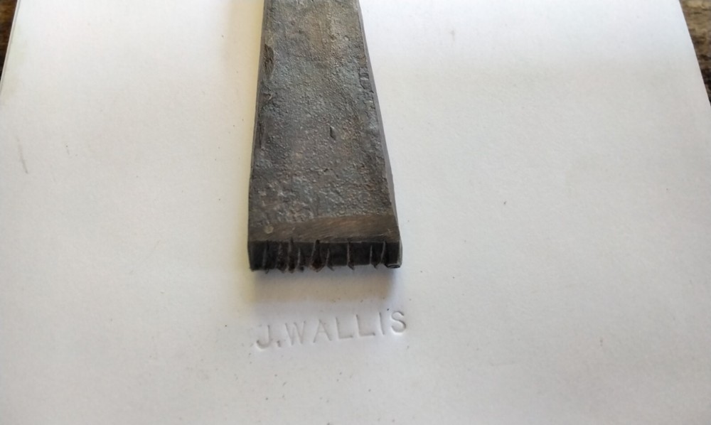 CARPENTERS NAME STAMP J.WALLIS
