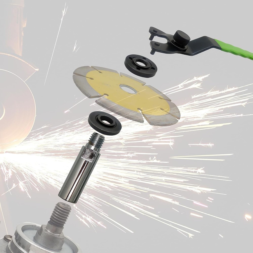Heavy-Duty 3-Piece Angle Grinder Extension & Accessory Kit