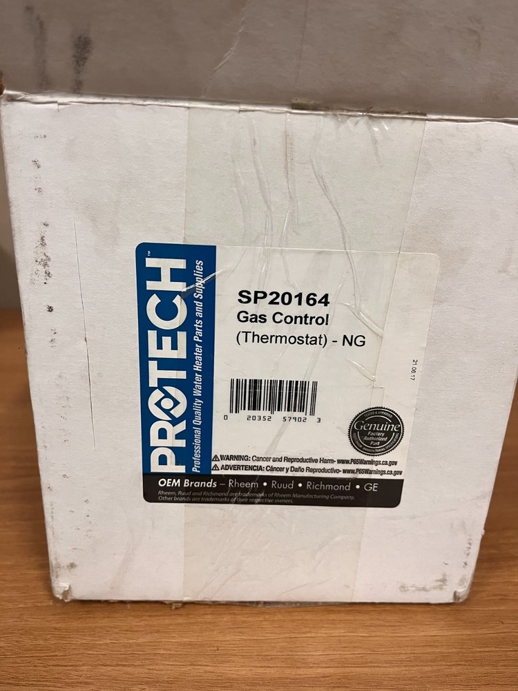 Protech Rheem SP20164 Gas Control Replacement Kit