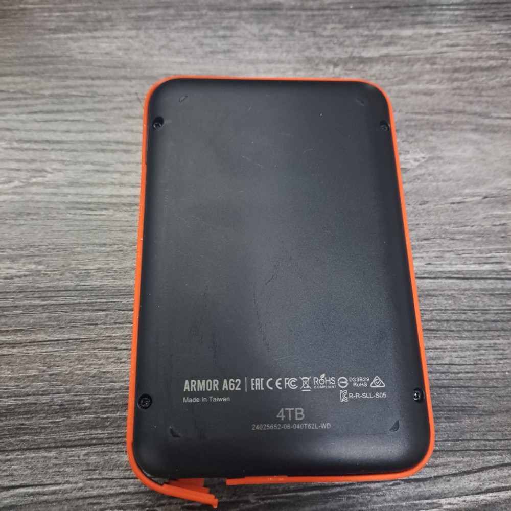 Silicon Power 4TB External Hard Drive USB 3.2 Armor A60 Red