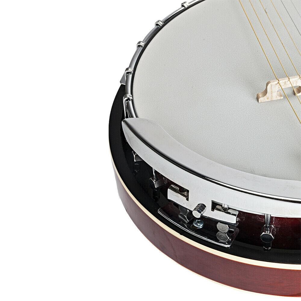 6 String Banjo w/ Closed Back 24 Brackets Head & Maple Neck