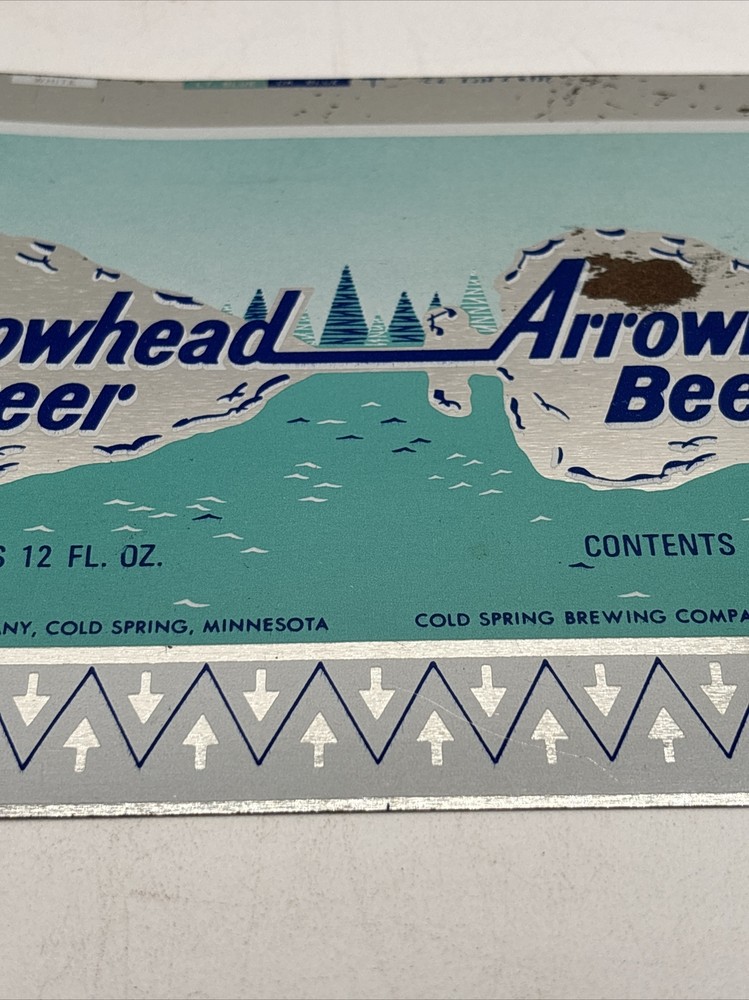Unrolled Beer Can Arrowhead Cold Spring Brewing Minnesota