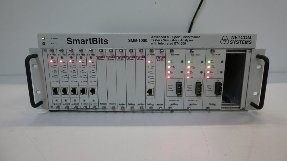 NETCOM SYSTEMS SMB-1000 ADVANCED MULTIPORT PERFORMANCE TESTER/SIMULATOR/ANALYZER