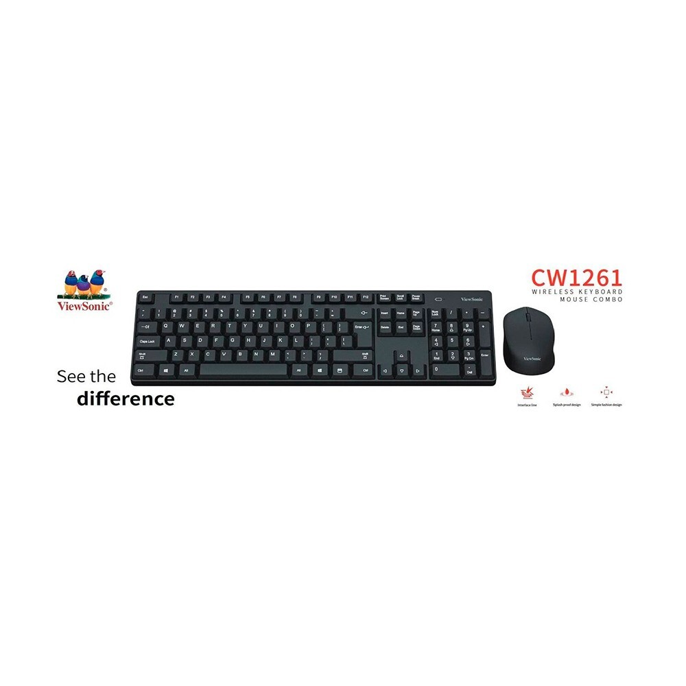 ViewSonic CW1261 Wireless Keyboard + Mouse Combo (SPANISH)