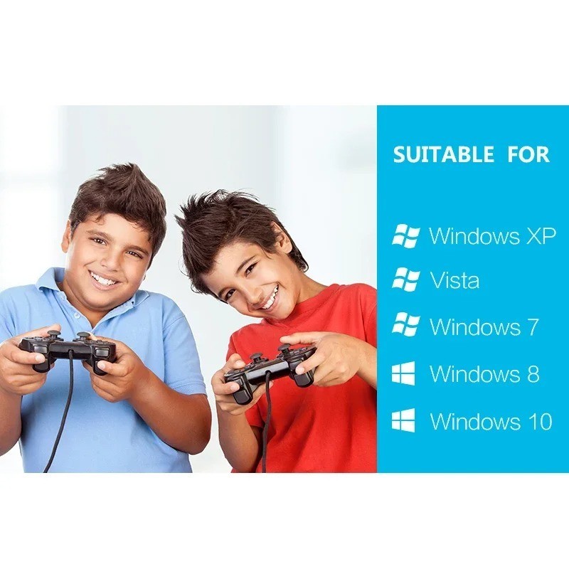 Data Frog Wired Gamepad with Analog Sticks & Vibration, USB PC Controller for Pl